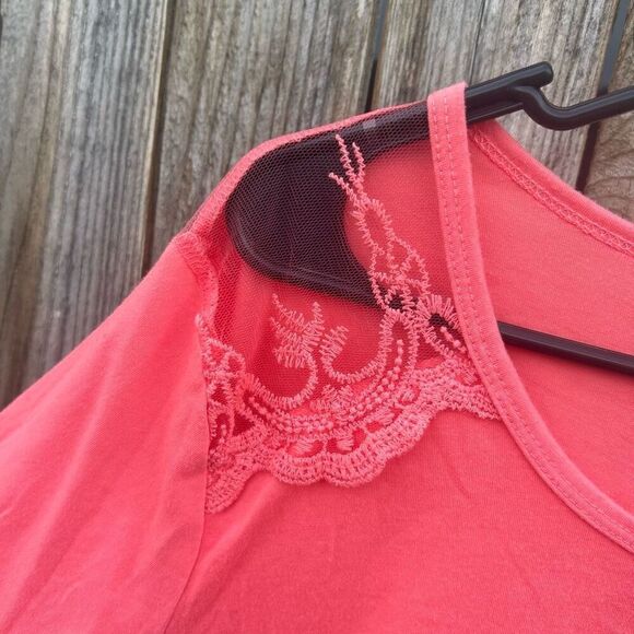 Soft sensations tshirt long sleeve lace size xl - Picture 3 of 8